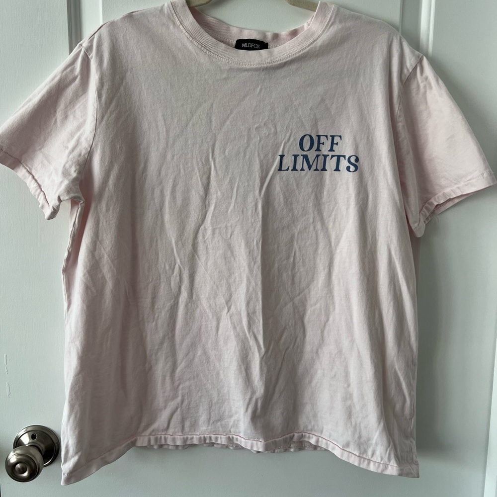 Wildfox Off Limits Please Don’t Hug Me Ryan Tee | Size Large - Picture 3 of 7